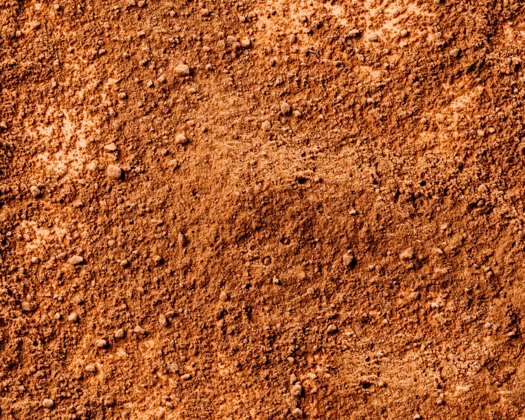 close up mixture clay powder